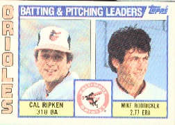 1984 Topps      426     Orioles TL/Cal Ripken/Mike Boddicker